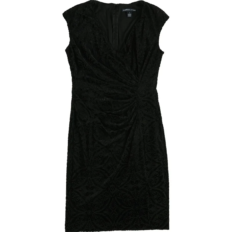 little black dresses for women -American Living Womens Velvet A-Line Dress