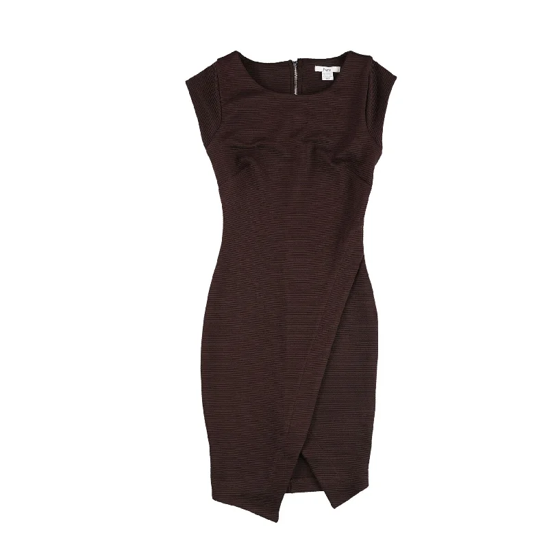 trendy shirt dresses for women -Bar Iii Womens Ribbed Envelope Sheath Dress