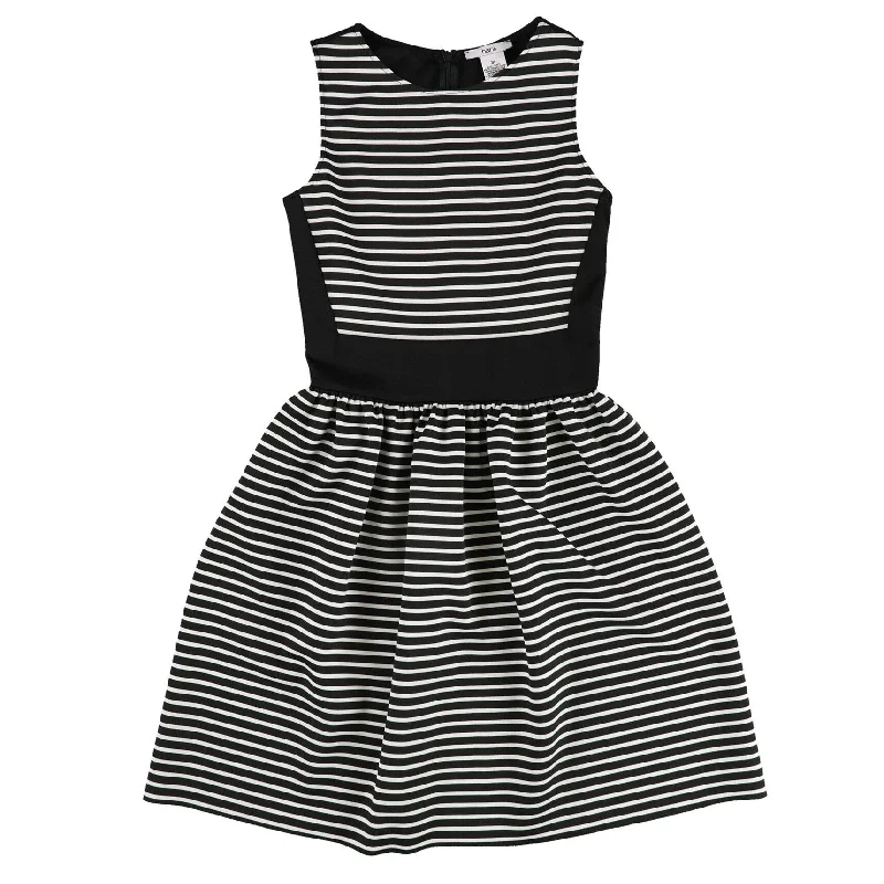 beach dresses for women -Bar Iii Womens Striped Fit & Flare Shift Dress