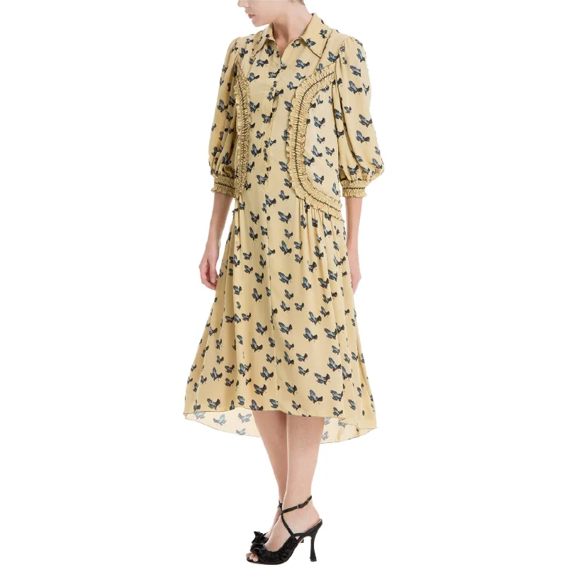 women's summer dresses -Max Studio London Womens Printed A-Line Dress