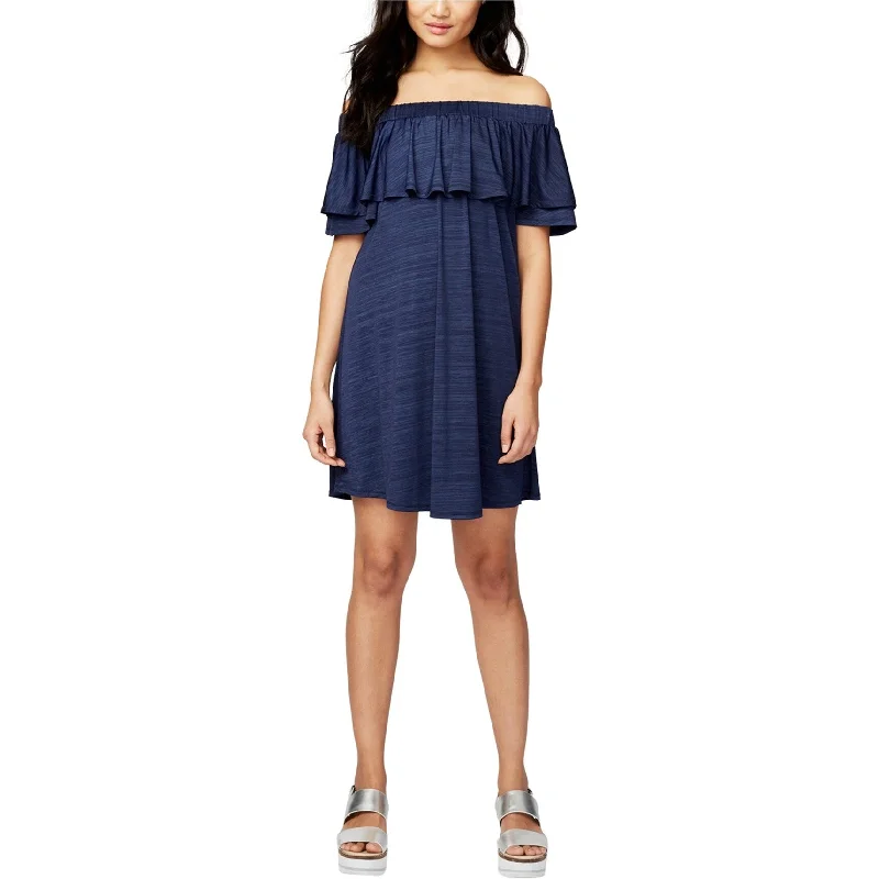 women’s retro dresses -Rachel Roy Womens Ruffled Shift Dress