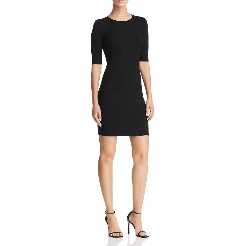 asymmetrical dresses for women -T by Alexander Wang Womens Cutout Sweater Dress, Black, Medium