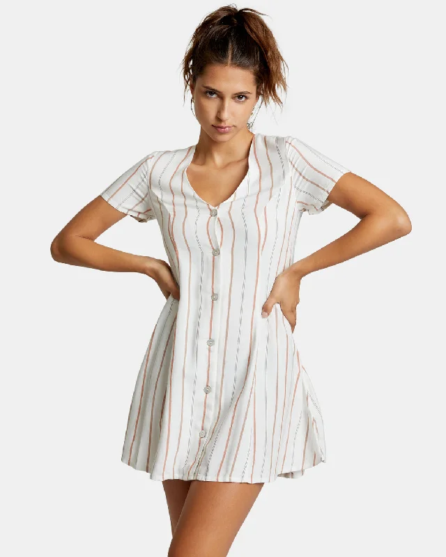 shift dresses for women -Understated Mini Dress - Amber