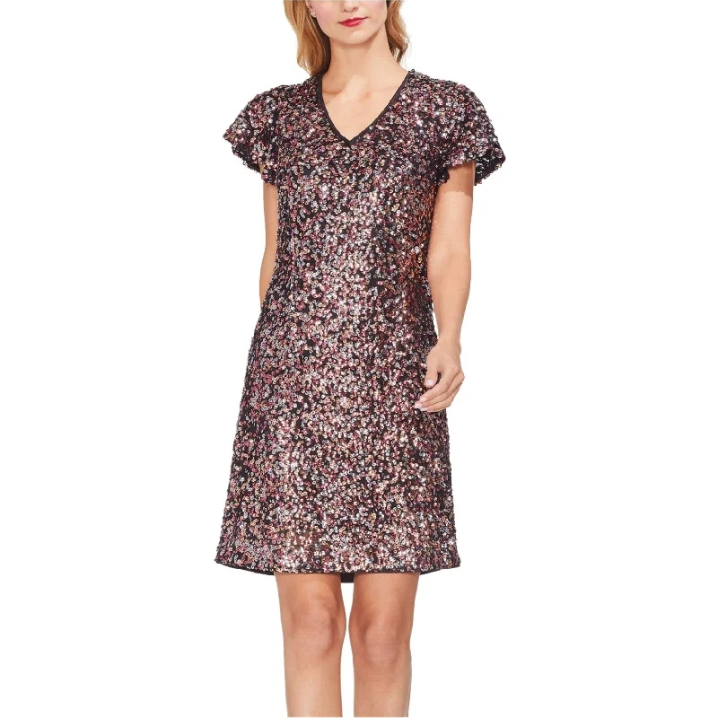 romantic dresses for women -Vince Camuto Womens Flutter-Sleeve A-Line Dress